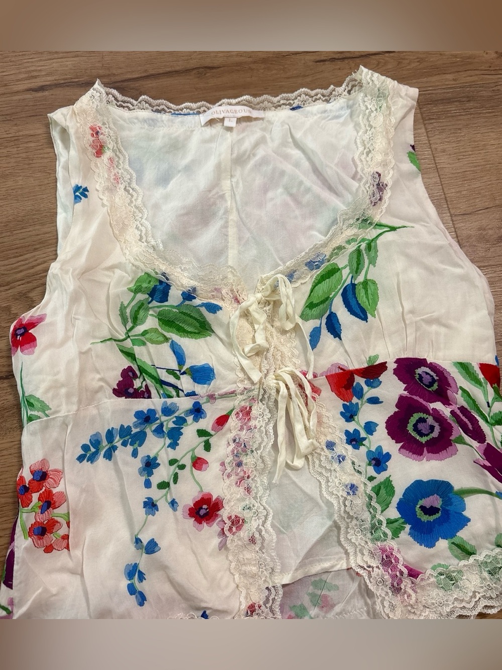 Urban Outfitters flower top that ties in the middle